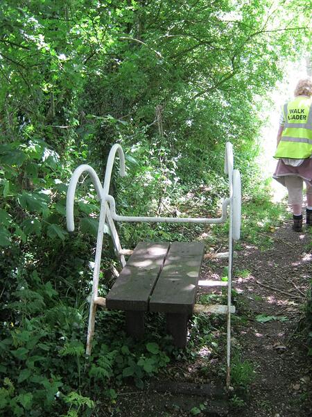 J1 Unusual-Unused Metal & Wood Stile On Path To Pinfold