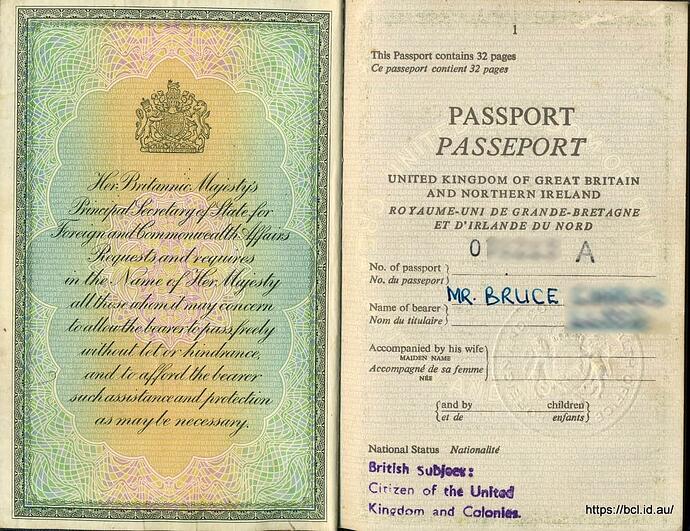 UK Passport Blur