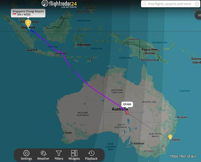 Katie Flight home route