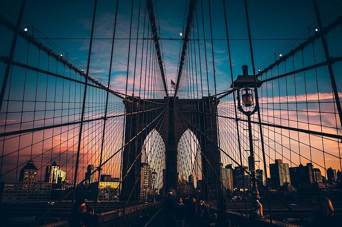 THE BROOKLYN BRIDGE NY CITY