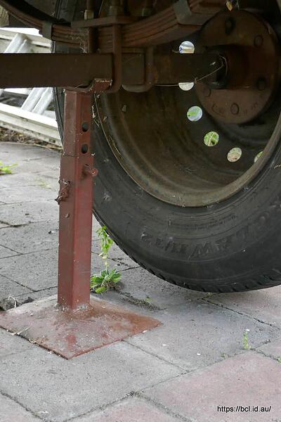 260809 002 Camper Jacked Up