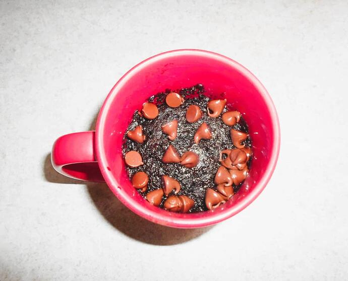 Microwave Coffee Mug Chocolate Cake_