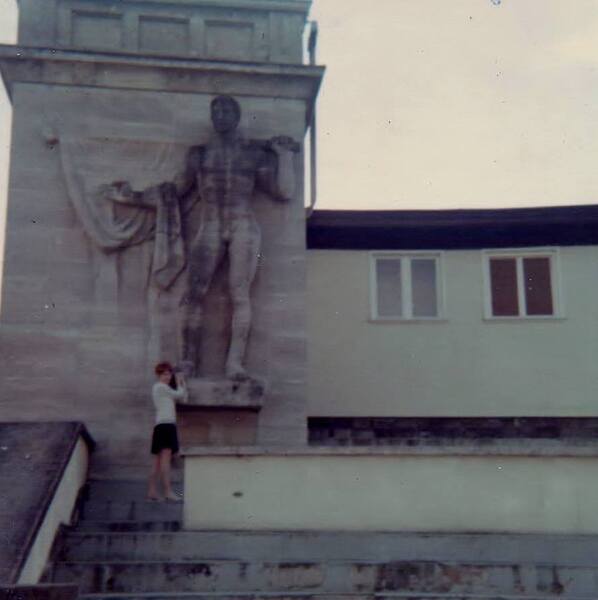 pam in Olympic Stadium 1968