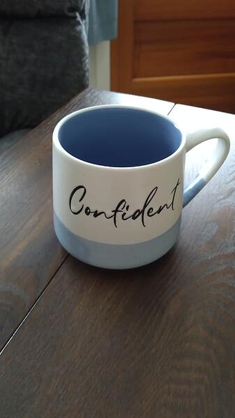 blue mug