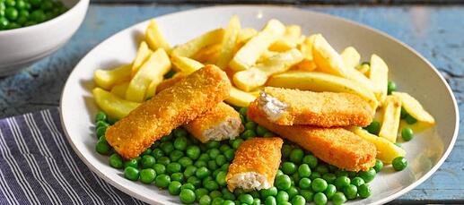 Fish Fingers, Chips and Peas