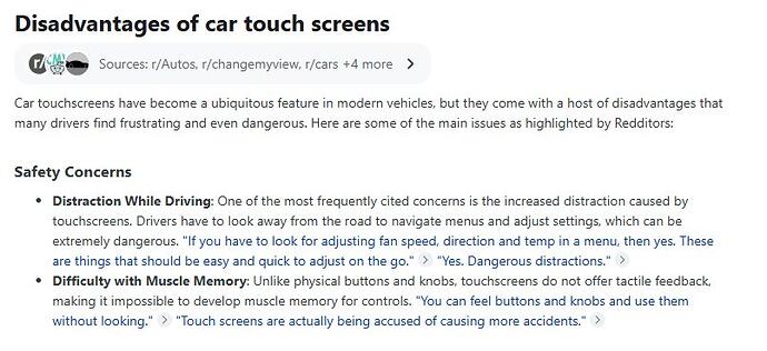 Screens in Cars