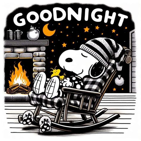 black white good night